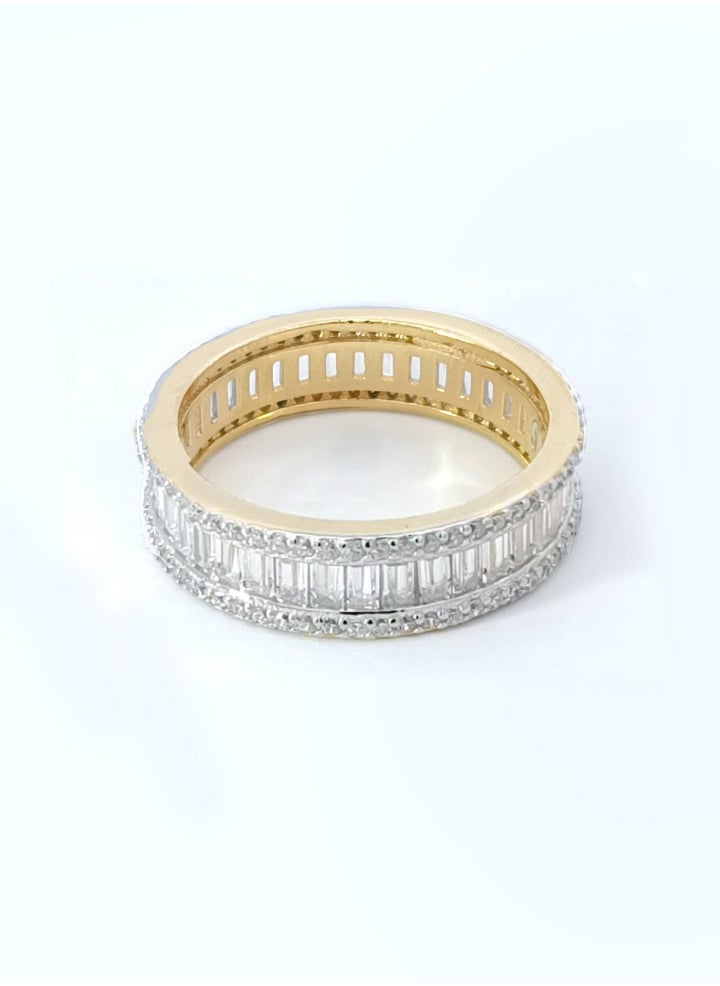 AK Jewels - 925 SILVER CZ RHODIUM ETERNITY RING - Image 1