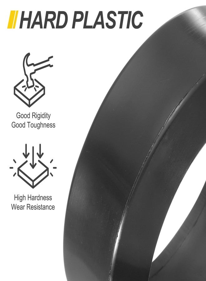 MECCANIXITY 2Pcs 1/10 RC On-Road Car Tyres, RC Drift Tires Hard Plastic Tyre Replacement for Remote Controlled Drifting Vehicle, Black - Image 4