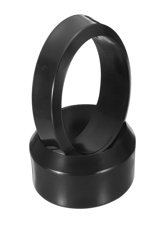 MECCANIXITY 2Pcs 1/10 RC On-Road Car Tyres, RC Drift Tires Hard Plastic Tyre Replacement for Remote Controlled Drifting Vehicle, Black - Image 1