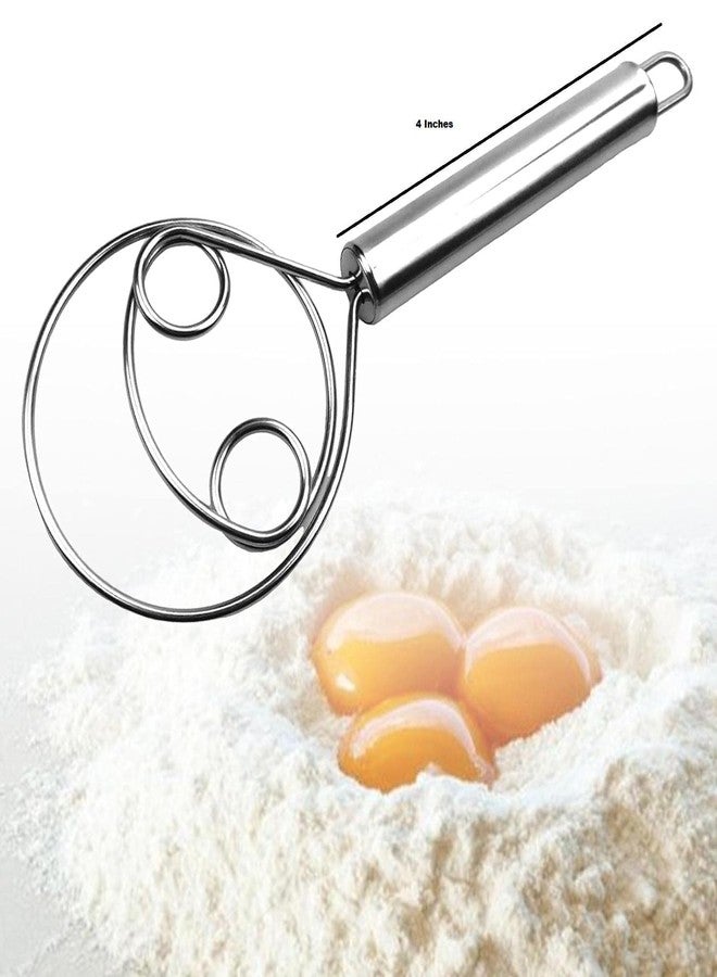 CPEX Dough Whisk, Rustproof Bread Whisk, Food Grade 304 Stainless Steel Hand Mixer, Dutch Dough Whisk for Cooking, Blending, Whisking, Stirring, Pizza, Pastry, Cake Batter (Pack of 1) - Image 2