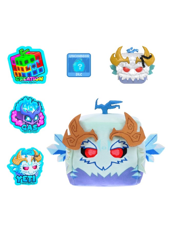 Blox Fruits Yeti Mini Mystery Box Series 3, 4-Inch Plush Toy & 1.75-Inch Minifigure with 3 Stickers and DLC Token, Official PhatMojo Collectible Set - Image 4