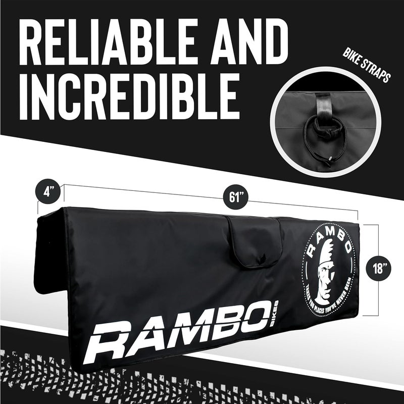 Rambo Bikes Tailgate Cover Vehicle Bike Hauler Black One Size - Image 3
