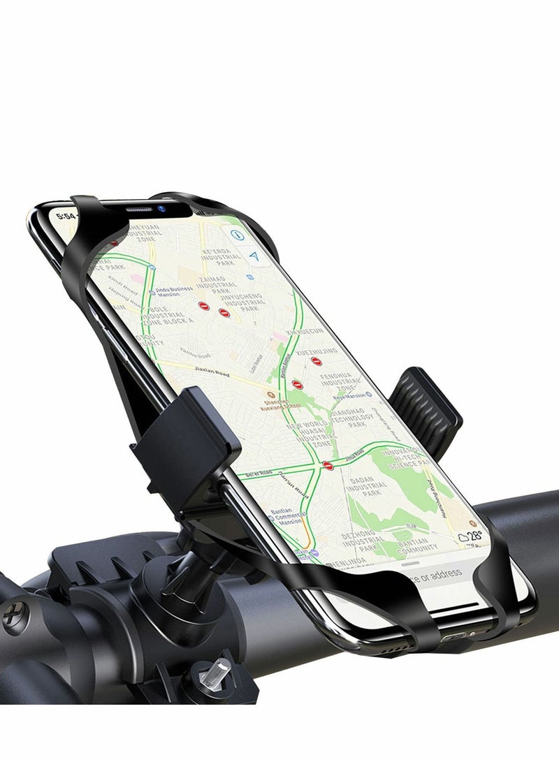 Y&D Phone Holder Mount for Bike Universal Handlebar Motocycle Bicycle Cell Clamp Adjustable iPhone 11 Pro Max S9 S10 and 3.5" to 7" Smartphones - Image 1