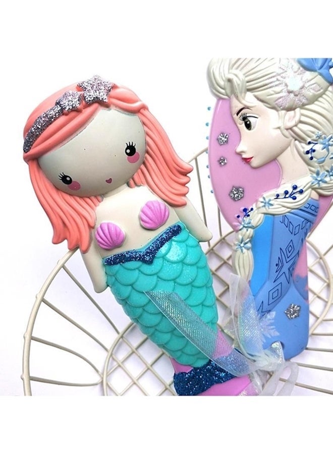NIBEMINENT 2-Piece 3D Princess Mermaid Hair Comb Multicolour - Image 5