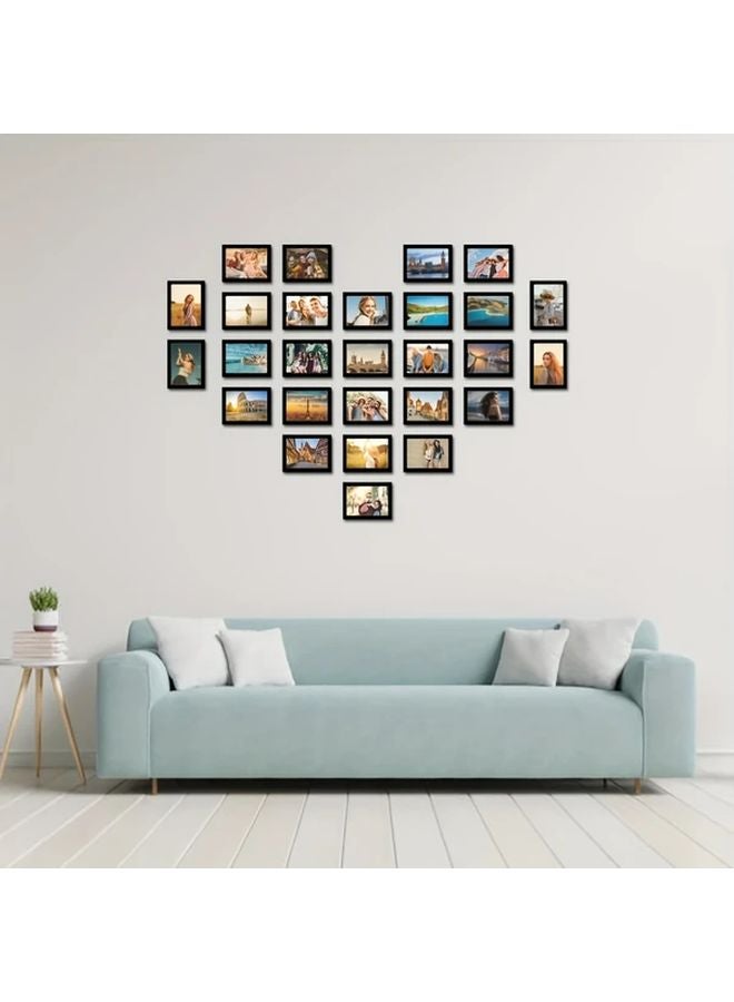Black Magnetic Photo Display Frames 3pcs A5 Self Adhesive PVC Board For Home Office - Image 4