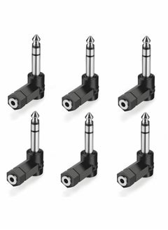 6 PCS 3.5mm Right Angle Male to Female Audio Adapter Converter TRS Stereo Jack Plug AUX Connector Compatible with Headset, Tablets, MP3 Players, Game Controller, Speakers - pzsku/ZBF076022D2E2354B05EBZ/45/_/1718788435/efe12a84-d5c8-4ea1-afa9-6fc9e3fb7a96