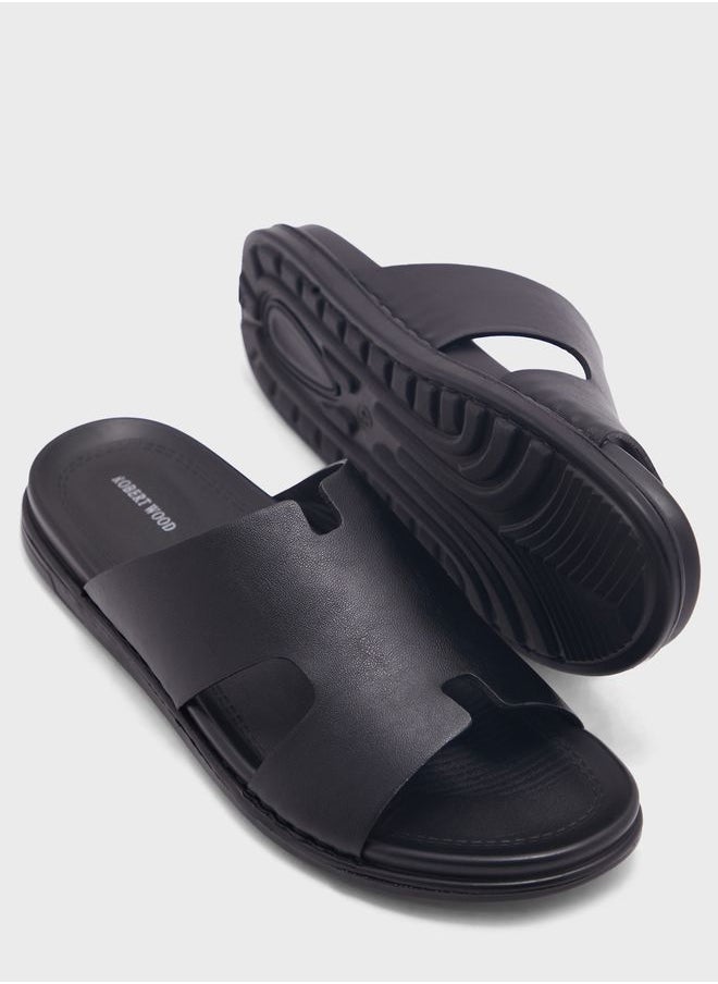 Robert Wood - Comfort Footbed Slider Sandals - Image 1
