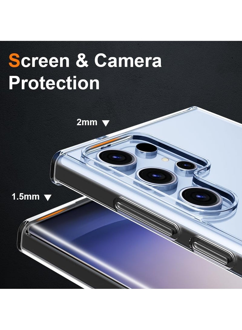 DUSALA 3in1 Tempered Glass For Samsung Galaxy S25 Ultra Screen Protector Camera 1 Pack Lens Film+ 1 Pack Screen protector+1 Pack Transparent Phone Case - Image 3