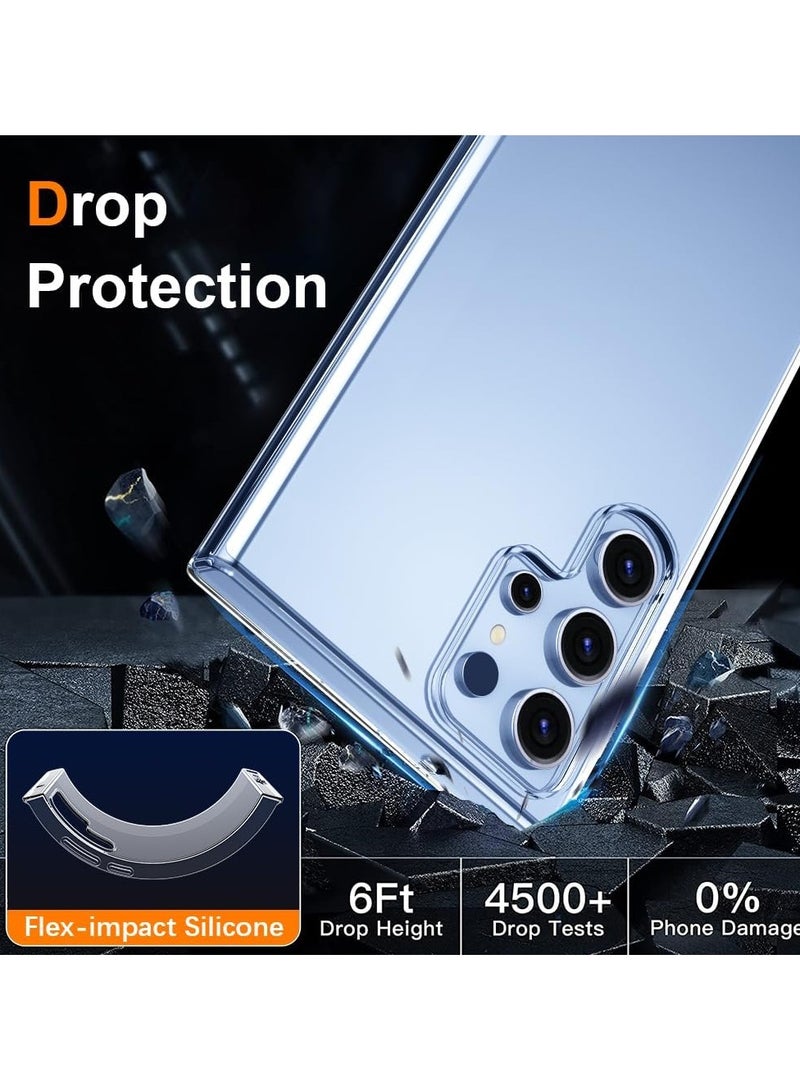 DUSALA 3in1 Tempered Glass For Samsung Galaxy S25 Ultra Screen Protector Camera 1 Pack Lens Film+ 1 Pack Screen protector+1 Pack Transparent Phone Case - Image 2