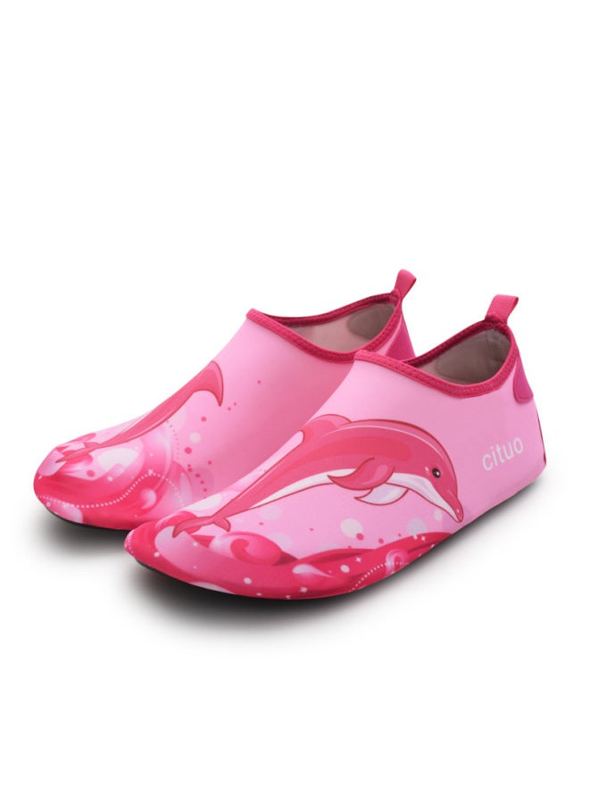 Children's Baby Sports Beach Snorkeling Diving Non-slip Swimming Barefoot Skin-friendly Soft-soled Shoes And Socks Shoes Dolphin Quick-drying