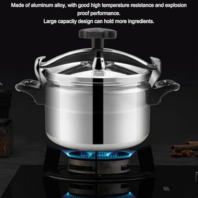 Jiawu Pressure Cooker 7L9L Aluminum Explosion Proof Safety Pressure Canner Canning Cooker Pot Cookware Fast Cooking Compound Bottom For Gas Electric And Flat Top Stoves 9L - Image 3