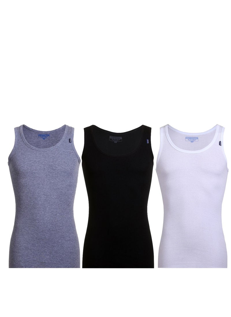 COTTONIL Bundle Of Three Men Undershirts Derby  - Image 1
