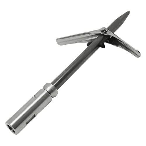 Scuba Choice 6mm Twin Barb Double Wing Pole Spear Tip w/Keeper, Spearfishing & Ice Fishing Compatible, Durable Stainless Steel Replacement for Underwater Fish Hunting Gear - Image 3