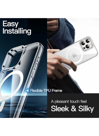 Magnetic Case for iPhone 16 Pro Max, Compatible with MagSafe, Plating Luxury Cover, Clear Soft TPU Shockproof Protective Phone Case - view 5
