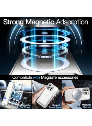Magnetic Case for iPhone 16 Pro Max, Compatible with MagSafe, Plating Luxury Cover, Clear Soft TPU Shockproof Protective Phone Case - view 2