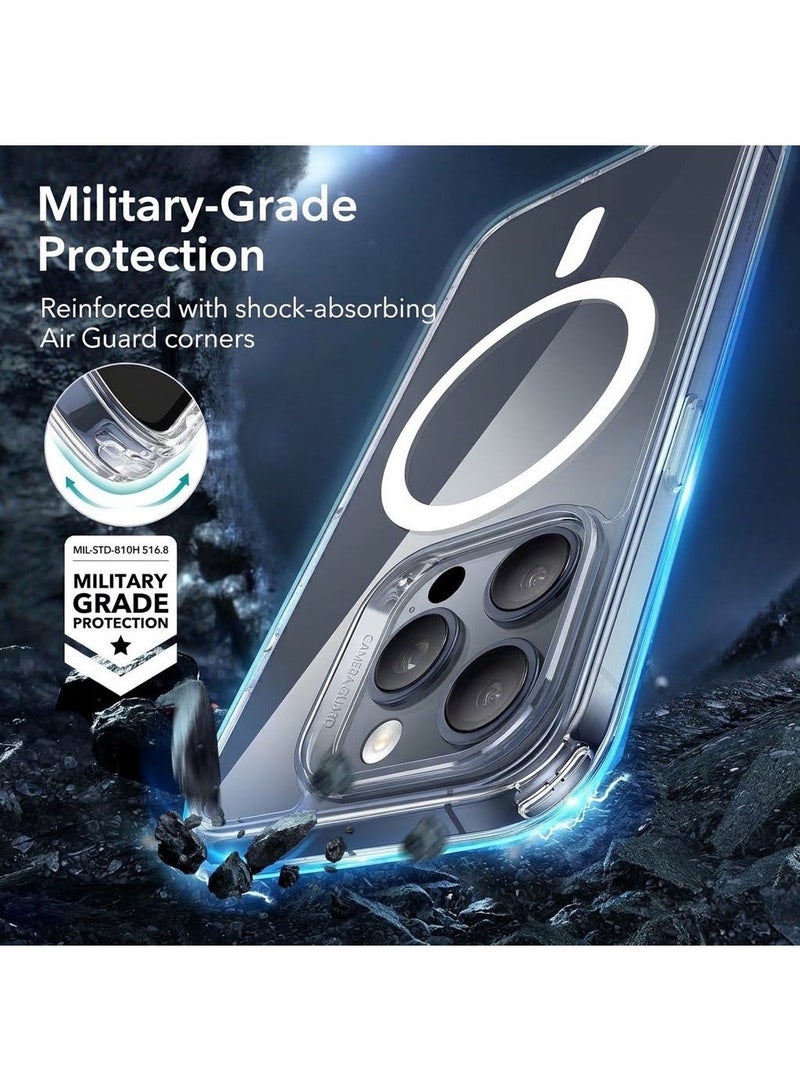ACLIX Clear Magnetic Case for iPhone 16 Pro Max [MagSafe Compatible] – Slim Hard PC Back Cover with Shockproof Bumper Protection | Transparent - Image 3
