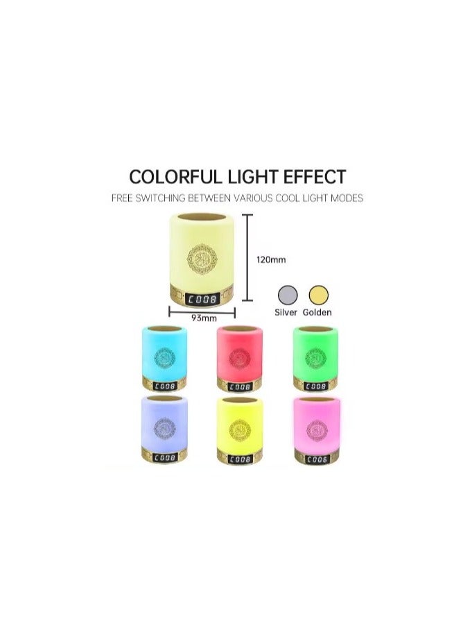 REBENUO Azan Clock Quran Speaker Lamp SQ-122 Holy Quran Clock Speaker Lamp Supports 6000+ Cities With 16 Reciters and 18 Languages ​​Remote Touch Phone APP Control via Bluetooth - Image 5