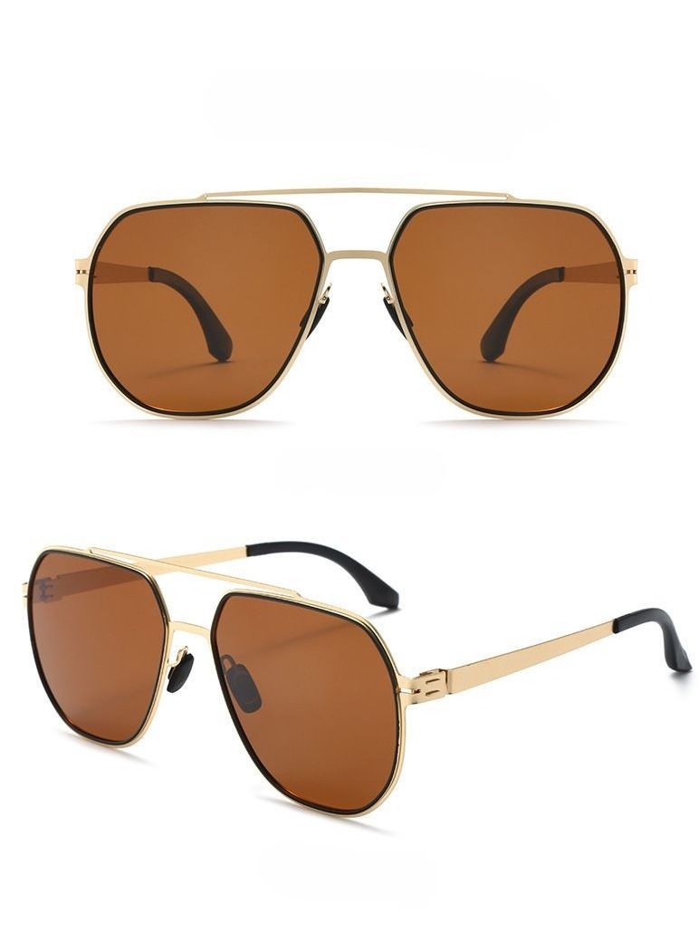 RedMapleTEK Polarized Full Frame UV400 Pilot Frame Sunglasses  - Image 2