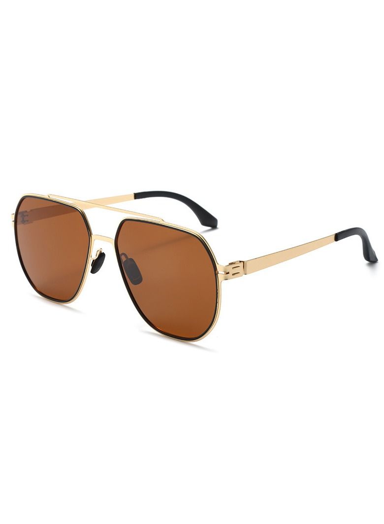 RedMapleTEK Polarized Full Frame UV400 Pilot Frame Sunglasses  - Image 1
