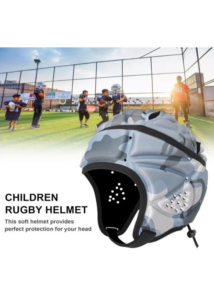 Generic - Rugby Headguards, Soft Football Helmet Football Rugby Goalkeeper Helmet Scrum Cap Soft Shell Helmet Soccer Headgear Head Protection Special Needs Protection for Youth - Image 1