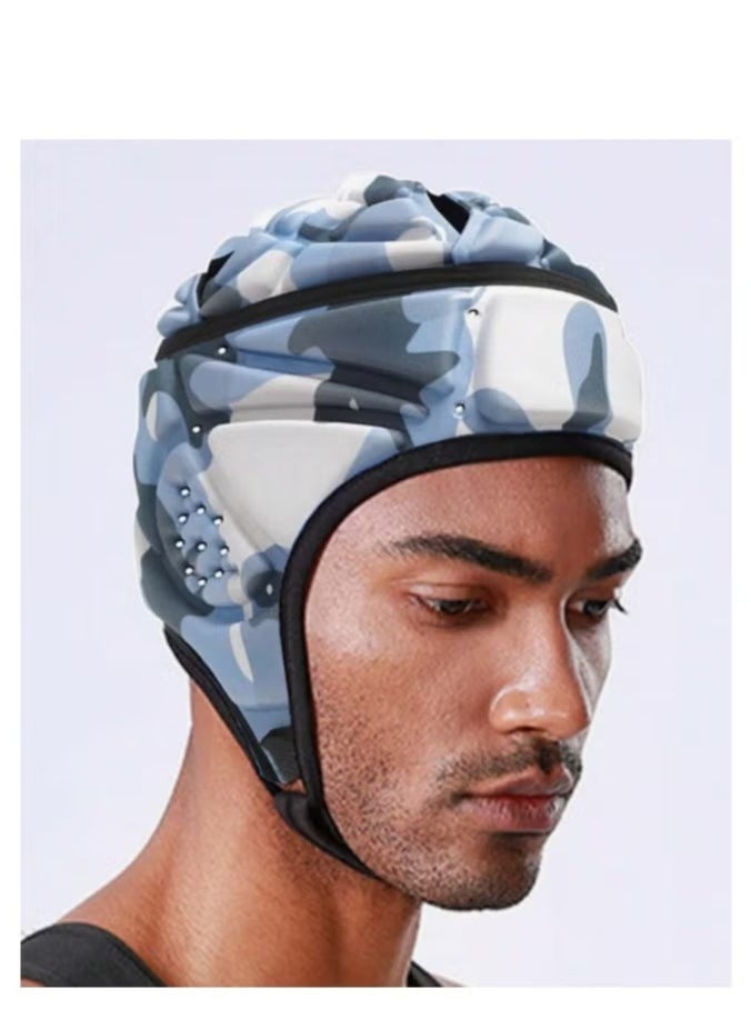 Generic - Rugby Headguards, Soft Football Helmet Football Rugby Goalkeeper Helmet Scrum Cap Soft Shell Helmet Soccer Headgear Head Protection Special Needs Protection for Youth - Image 1