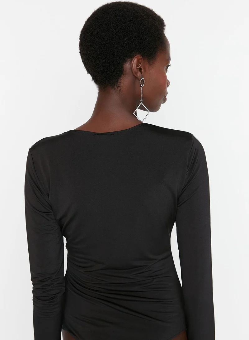 trendyol Zip Detail Knitted Body