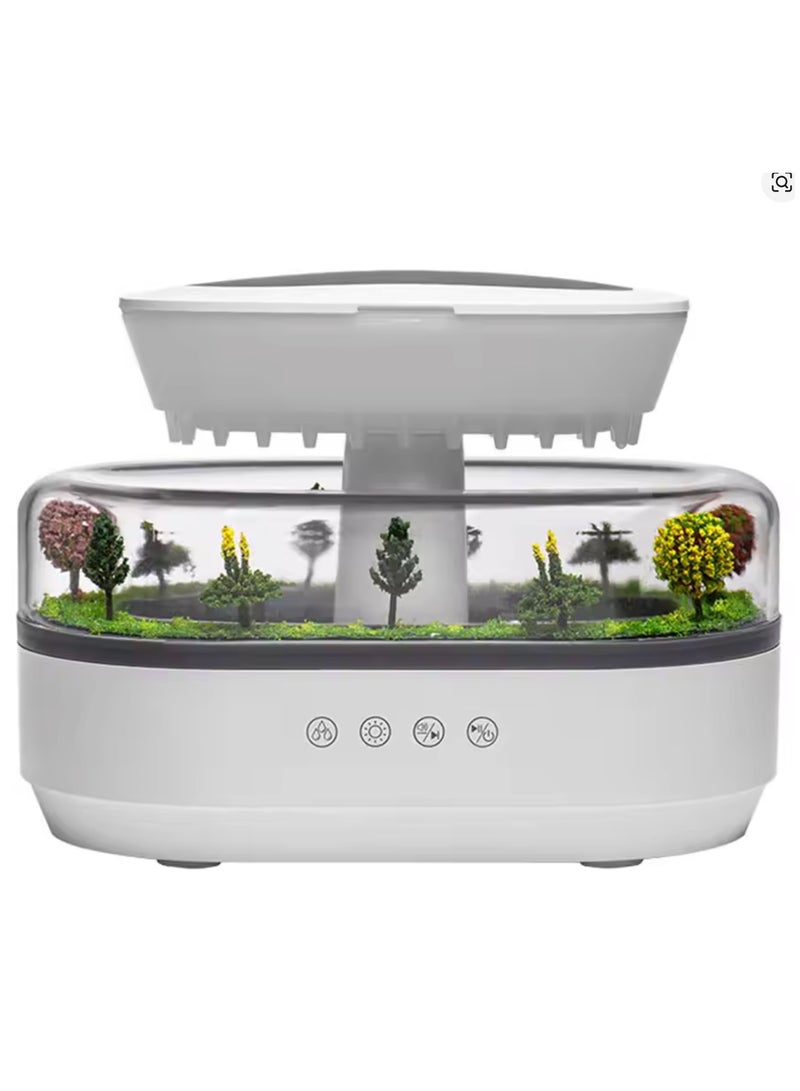Rain Cloud Aroma Diffuser Small Air Humidifiers Water Drip Micro Landscape Essential Oils Ultrasonic Diffuser with 7 Night Lights  - Image 1