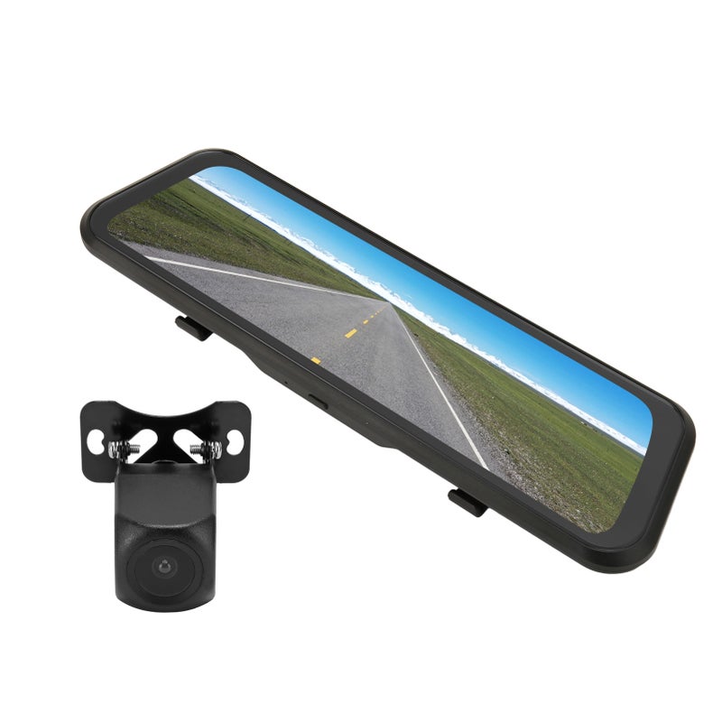 9.66in Full HD 1080P Smart Rearview Mirror Parking Assist Dual Camera Car Dash Camera with G Sensor - Image 5