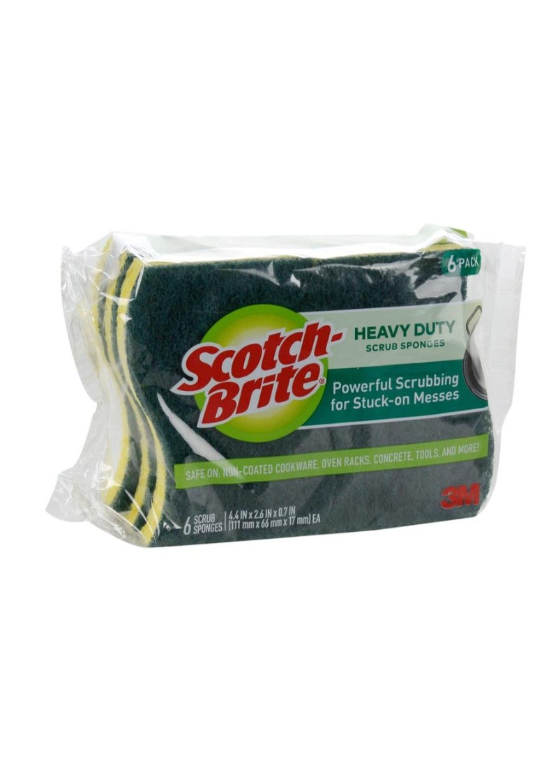 Scotch Brite 3M Scotch Brite Heavy Duty Scrub Sponge Pack 