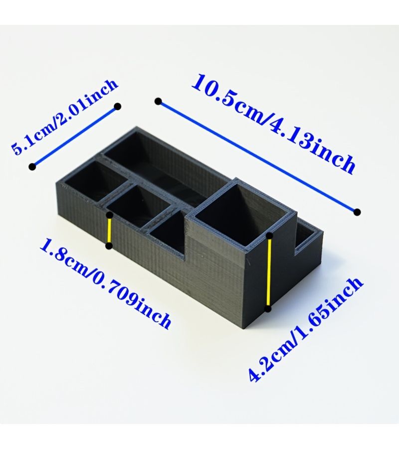 Black Multifunctional Storage Rack for OneBlade Bathroom Organizer - Image 2