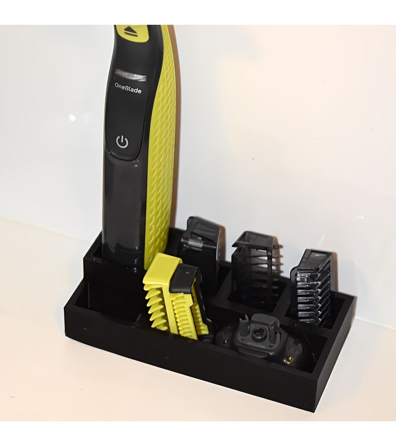 Black Multifunctional Storage Rack for OneBlade Bathroom Organizer - Image 3