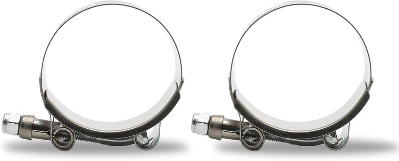 Jersvimc 2Pcs 1 3/4 Inch T-Bolt Hose Clamps for Range 51-57mm, Stainless Steel T Clamp Adjustable Turbo Clamps Intercooler Hose Clamp for 1.75" ID - Image 5