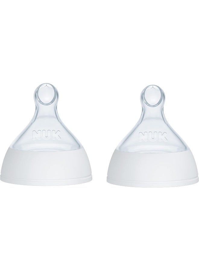NUK Smooth Flow Pro Anti Colic Baby Bottle Replacement, 2-Pack - Image 1