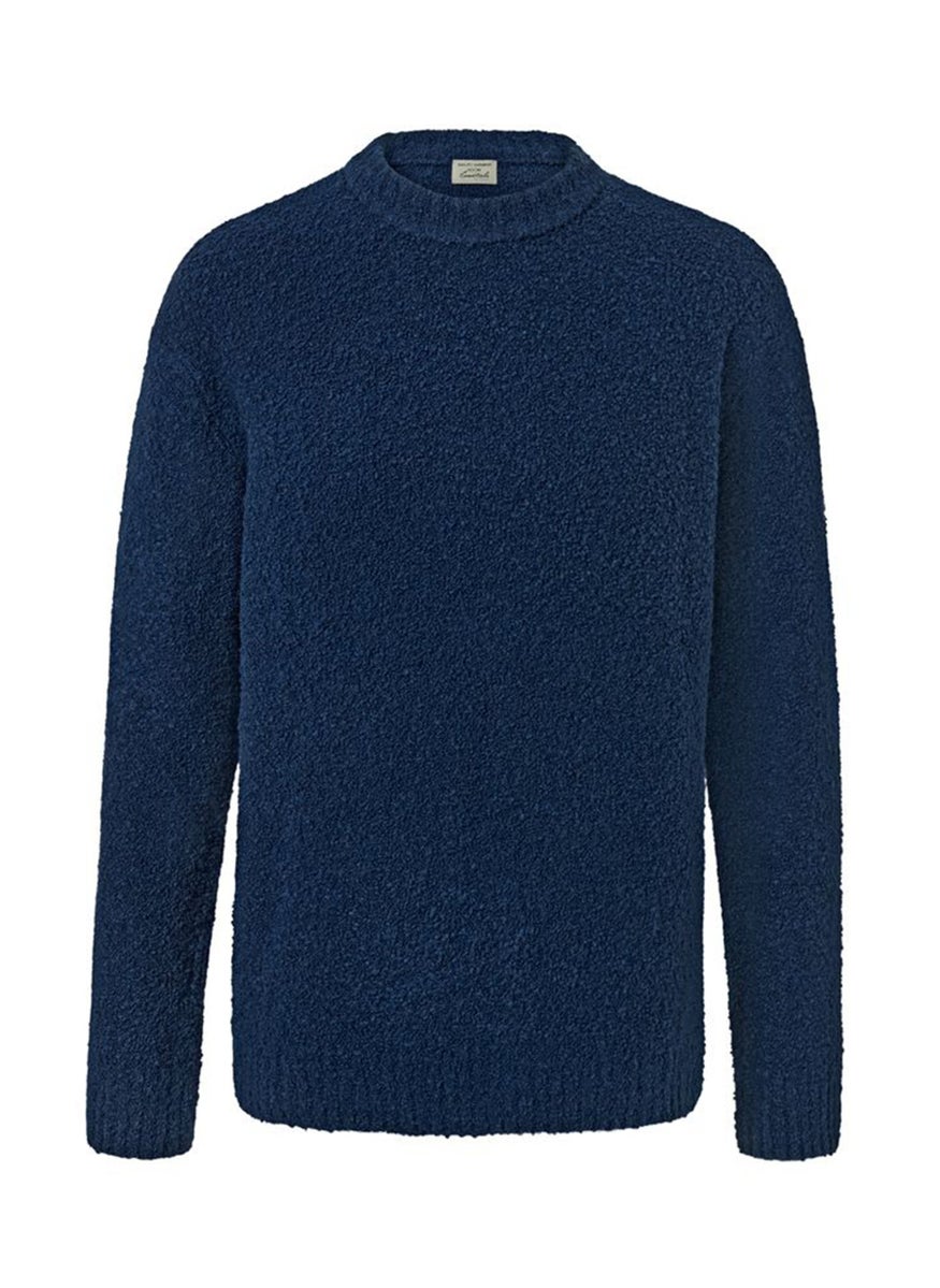 Tchibo Men Crew Neck Knitted Sweater, Navy  - Image 2