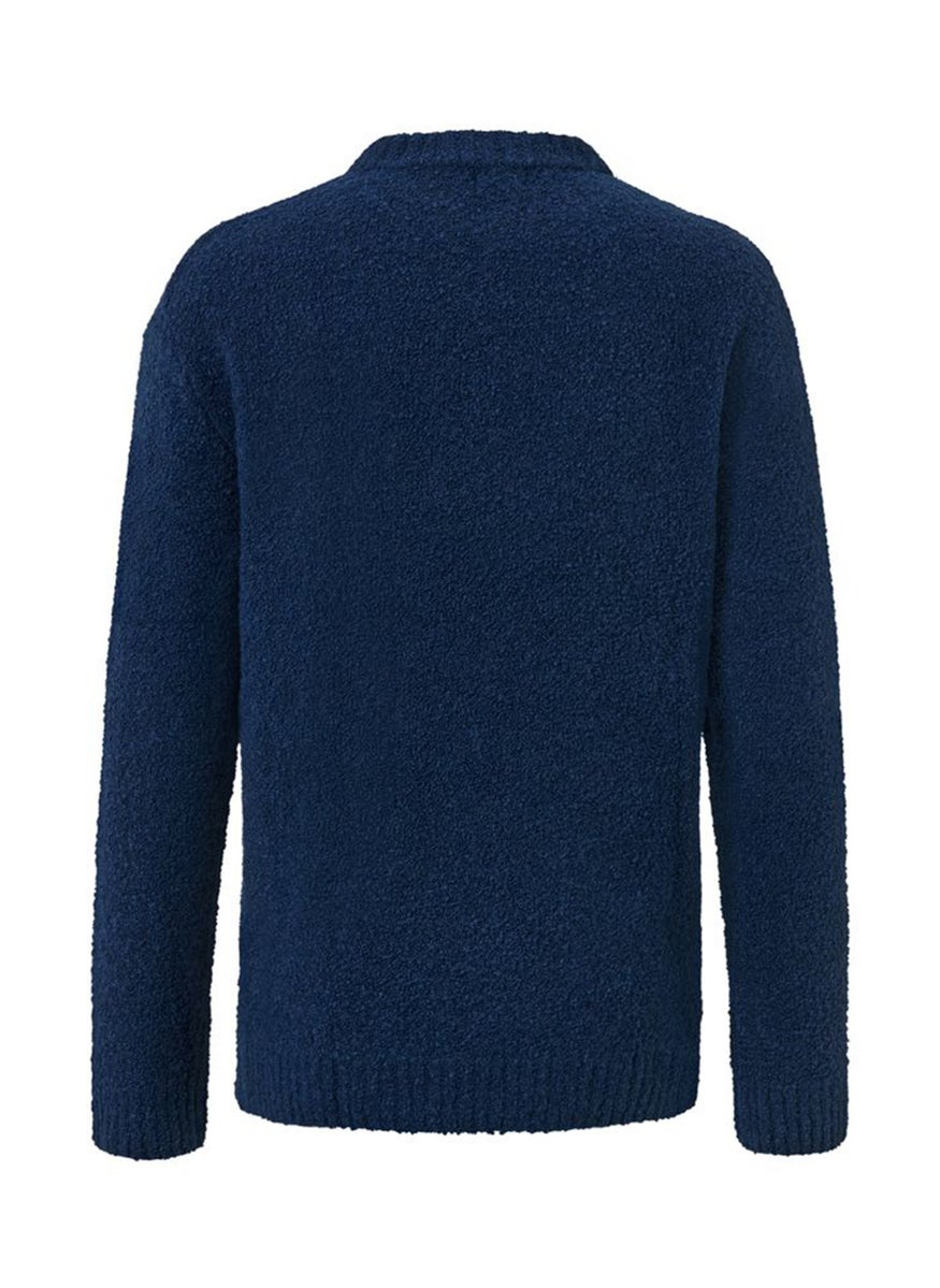 Tchibo Men Crew Neck Knitted Sweater, Navy  - Image 3