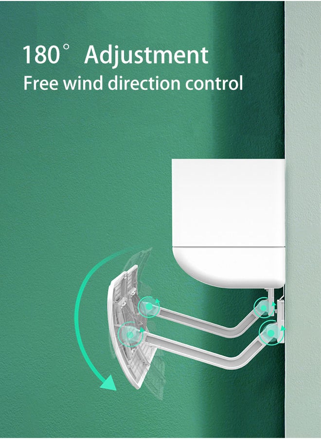 S-Color - Adjustable Air Conditioner Deflector with Filter Ac Air Outlet Air Wing Household Summer  Air Cooled Baffle Wind Direction Telescopic Windshield for Home Folding Wind Screen Wind Shield with Filter - Image 1