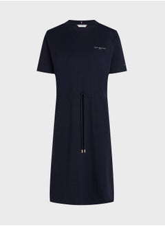 TOMMY HILFIGER Tie Detail Knitted Dress  - Image 5