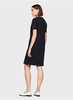 TOMMY HILFIGER Tie Detail Knitted Dress  - Image 2