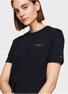 TOMMY HILFIGER Tie Detail Knitted Dress  - Image 3