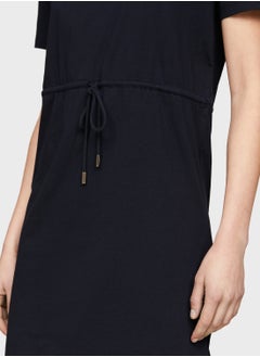 TOMMY HILFIGER Tie Detail Knitted Dress  - Image 4