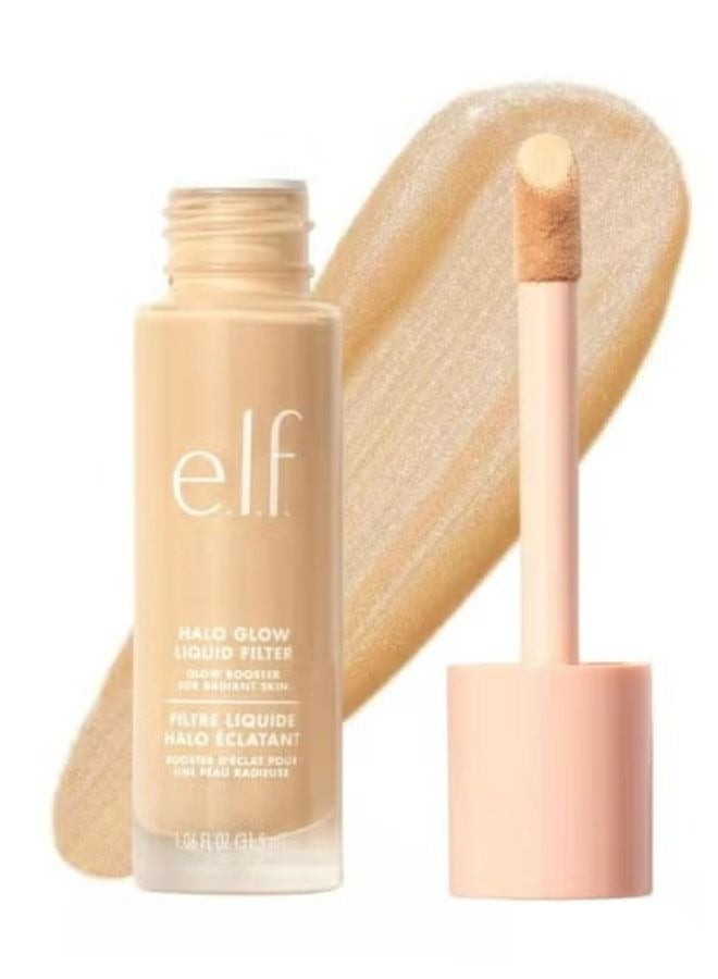 elf e.l.f. Halo Glow Liquid Filter Complexion Booster – Shade 0.5 Fair, 31.5ml | Illuminating Liquid Makeup for Radiant, Soft-Focus Glow | Infused with Hyaluronic Acid | Hydrating, Vegan & Cruelty-Free  - Image 1