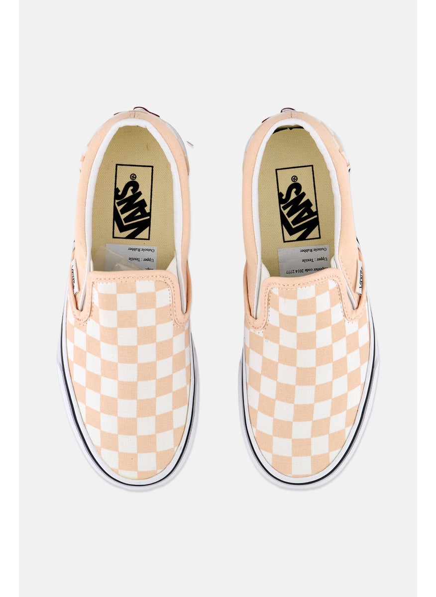 VANS - Women Classic Slip On Shoes, Peach - Image 1