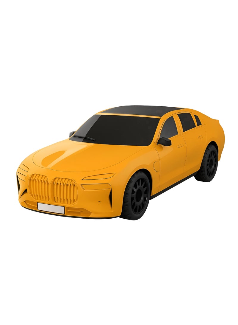 Kisonli B8 Bluetooth Car- Shaped Speaker with High-Quality Sound, USB Port and TF Card - Yellow - Image 1
