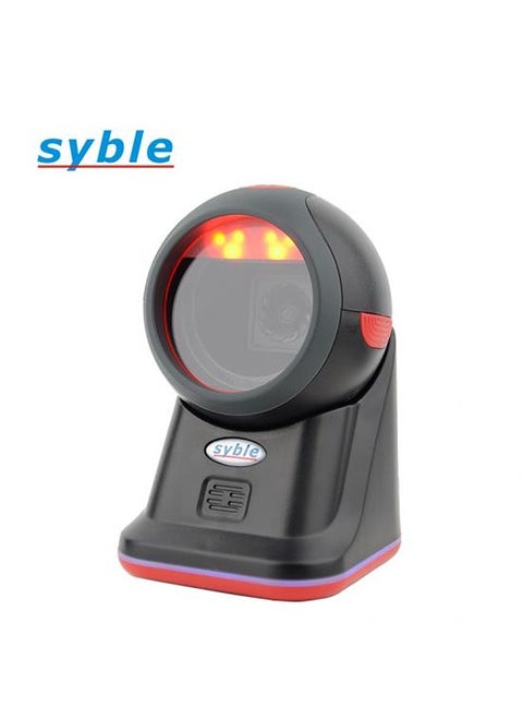 1D 2D Desktop Barode Scanner Hand-Free Omnidirectional Wired Barcode Scanner Automatic Image Scanning Barcode Scanner