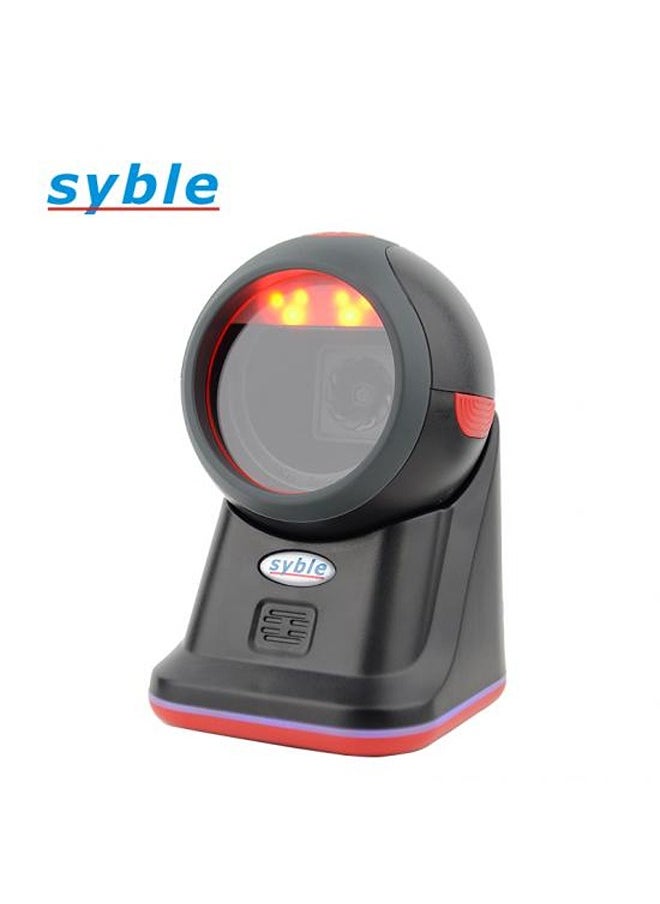 1D 2D Desktop Barode Scanner Hand-Free Omnidirectional Wired Barcode Scanner Automatic Image Scanning Barcode Scanner