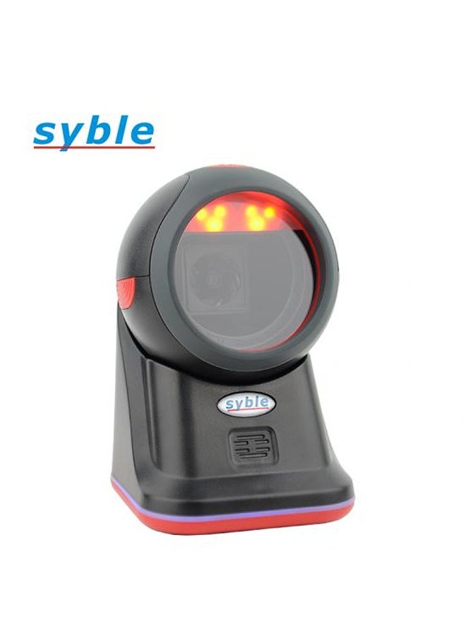 1D 2D Desktop Barode Scanner Hand-Free Omnidirectional Wired Barcode Scanner Automatic Image Scanning Barcode Scanner