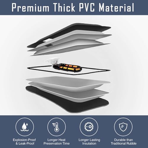 SCUD Premium Electric Hot Water Bag for Pain Relief | Fast Heating | Auto Shut-Off Protection | Thick PVC, Leak & Explosion Proof | Long Heat Preservation | Cozy Plush Fabric | 19 × 25.4 cm (Grey - Healpad) - Image 4