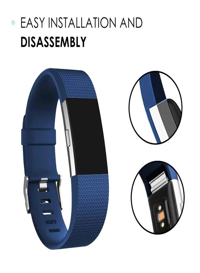 ENJOYPRO Replacement Bands for Fitbit Charge 2, Special Edition Replacement Wristbands for Fitbit Charge 2 (Large, Blue) - Image 3