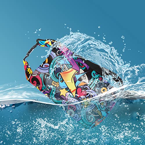 OMGear Waterproof Dry Bag Backpack Waterproof Phone Pouch 40L/30L/20L/10L/5L Floating Dry Sack for Kayaking Boating Sailing Canoeing Rafting Hiking Camping Outdoors Activities (Patterned02,20L) - Image 5
