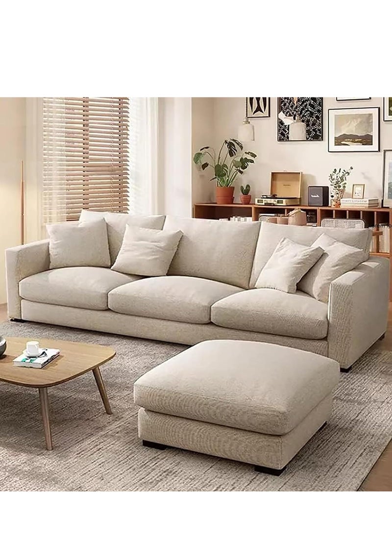 KARNAK Modern Couch Simple Sofa Minimalist Special Down White Sofa Designs Sofa Set Furniture Living Room - Image 1